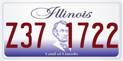IL license plate Z371722
