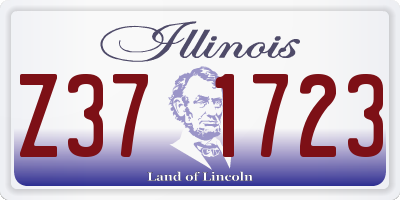 IL license plate Z371723