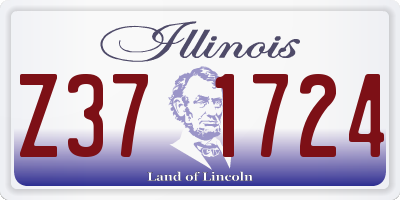 IL license plate Z371724
