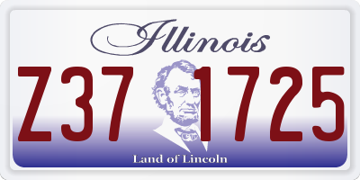 IL license plate Z371725