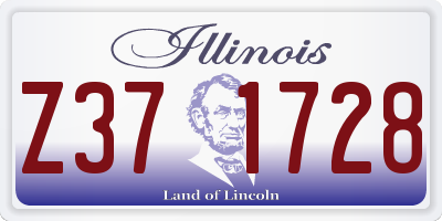 IL license plate Z371728