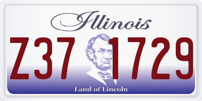 IL license plate Z371729