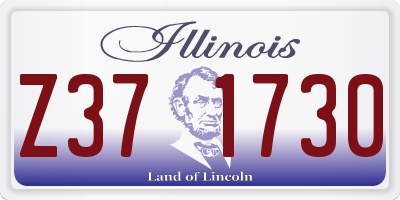 IL license plate Z371730