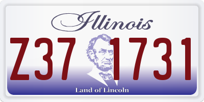 IL license plate Z371731