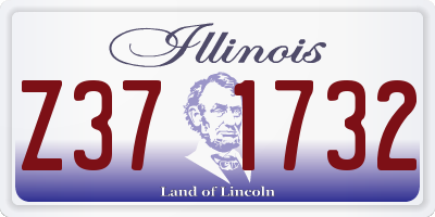 IL license plate Z371732
