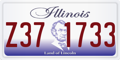 IL license plate Z371733
