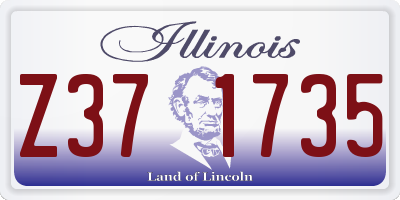 IL license plate Z371735