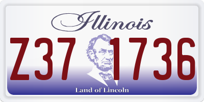 IL license plate Z371736