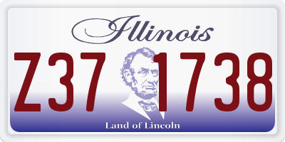 IL license plate Z371738