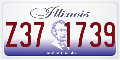 IL license plate Z371739