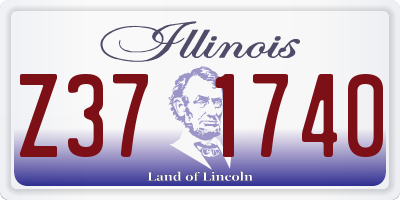 IL license plate Z371740