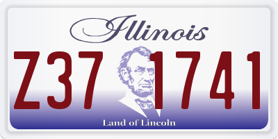 IL license plate Z371741