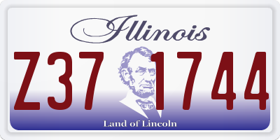 IL license plate Z371744