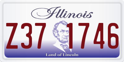 IL license plate Z371746