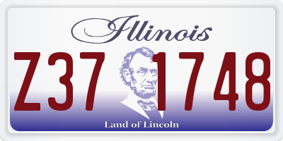 IL license plate Z371748