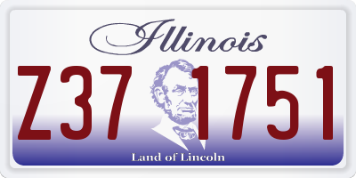 IL license plate Z371751