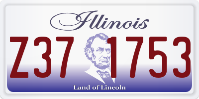 IL license plate Z371753