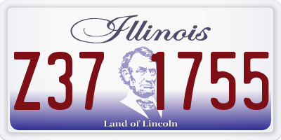 IL license plate Z371755