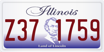 IL license plate Z371759