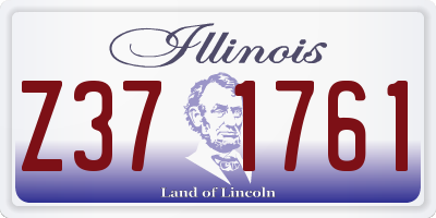 IL license plate Z371761