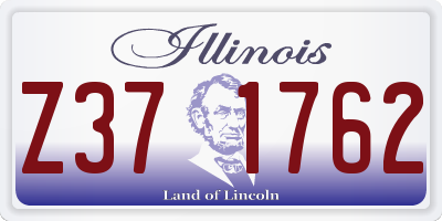 IL license plate Z371762