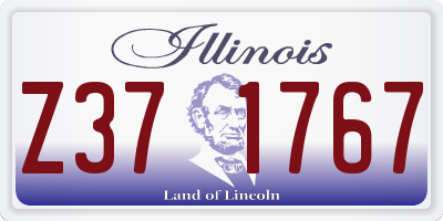 IL license plate Z371767