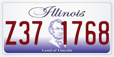 IL license plate Z371768