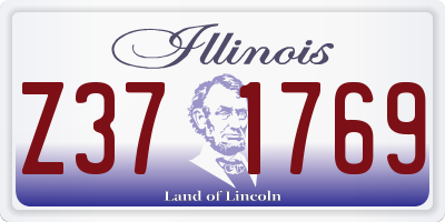 IL license plate Z371769