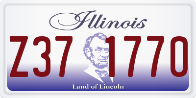 IL license plate Z371770