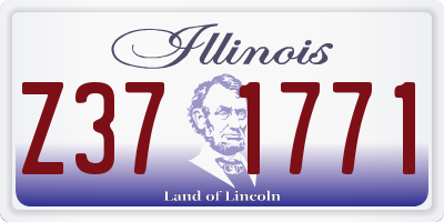 IL license plate Z371771