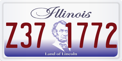 IL license plate Z371772