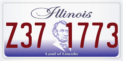 IL license plate Z371773