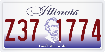 IL license plate Z371774
