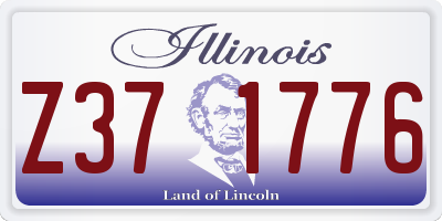 IL license plate Z371776