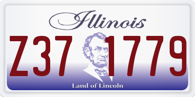 IL license plate Z371779
