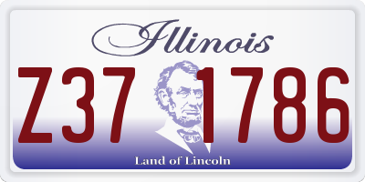 IL license plate Z371786