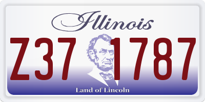 IL license plate Z371787