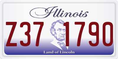 IL license plate Z371790