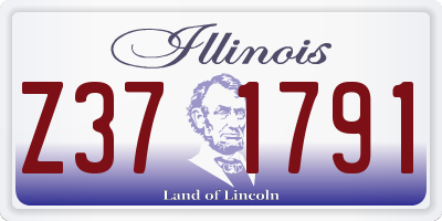 IL license plate Z371791