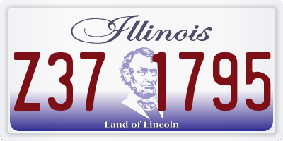 IL license plate Z371795