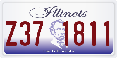 IL license plate Z371811