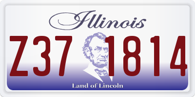 IL license plate Z371814