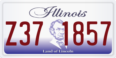 IL license plate Z371857