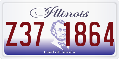 IL license plate Z371864