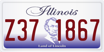 IL license plate Z371867