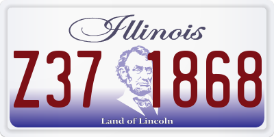 IL license plate Z371868