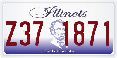 IL license plate Z371871