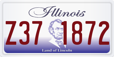 IL license plate Z371872