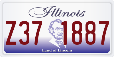 IL license plate Z371887