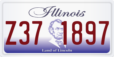 IL license plate Z371897